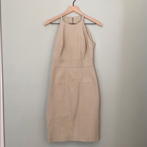 Banana Republic Beige Cocktail Dress Fitted Size 2